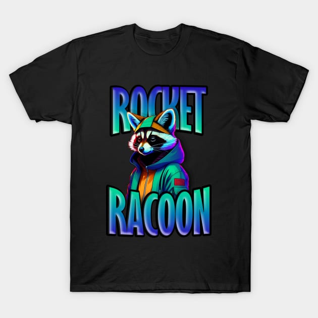 Rocket Racoon T-Shirt by Flossy